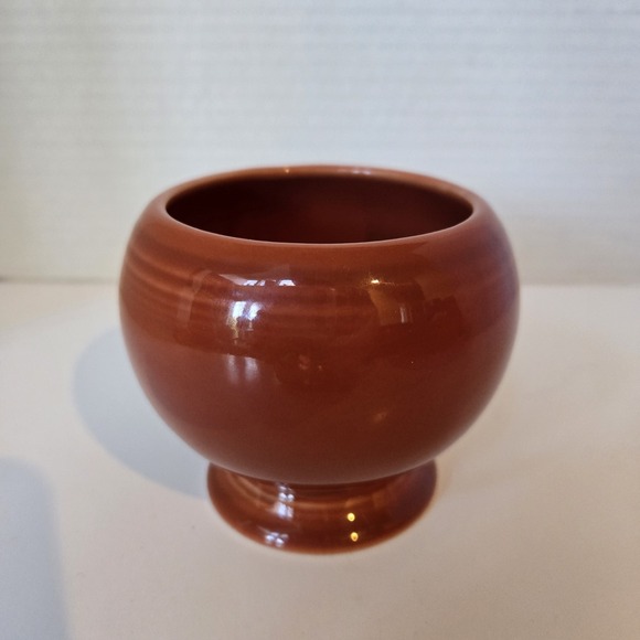 Vintage‎ HLC USA Fiesta ware Covered Missing Lid Sugar Bowl PAPRIKA Burnt Orange - Picture 1 of 8